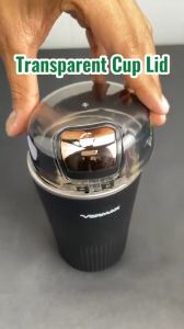 HIGH QUALITY ELECTRIC COFFEE GRINDER 150G Capacity Portable Stainless Steel Mill Powerful Motor Fast 30 Second Powder Safety System Automatic Bean Spice Nut Grain Crusher Sleek Black Design INcludes Free Cleaning Brush Plus Measuring Spoon Accessory