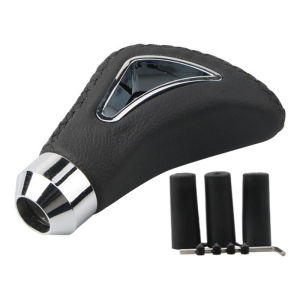 Universal PU Leather Gear Shift Knob Red Line Black Line Manual Car Gear Stick Head Shift Replacement Knob Modified Shift Head