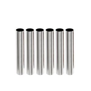 XMSJ | 6~16Pcs Straight Round Stainless Steel Cream Horn MoldsCylindrical Pastry Baking Tube for Croissant WaffleKitchen Baking Tools