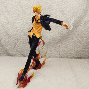 Bandai | 23cm One Piece Anime Figures Smoking Sanji Action Figure Statue Model Doll Collection Toys Gifts