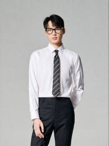 Fall New Business Long Sleeve Solid Shirt