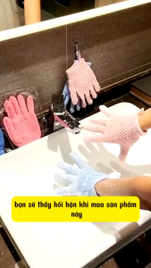 Găng Tay Tắm Massage E49 Tẩy Tế Bào Chết Giao Màu Ngẫu Nhiên TTNTE49