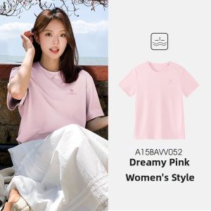 CAMEL | Women Pink Summer Outdoors Cool Feeling Breathable Loose Fit Sport T-Shirt