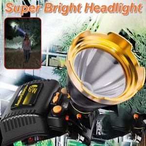 Strong Light Headlight Multifunctional Super Bright USB Rechargeable Waterproof Emergency Light