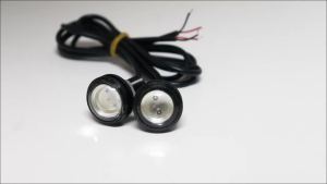 KEVANLY | 1Pair Motorcycle LED Eagle Eye Signal Light 23MM Multiple Color 12V Mini LED License Plate Light Led Daytime Running Lights