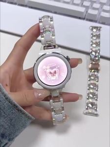 20mm 22mm Acrylic Transparent Glacier Strap For Samsung Galaxy Watch 4 5 44 40mm Classic 46 42mm 3 Active 2 Bracelet Watch Band