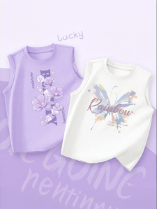 JS | Cotton Childrens Sleeveless Vest T-shirt