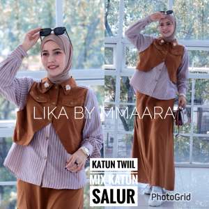 LIKA BY MMAAYRA Oneset atasan dengan rok terbaru