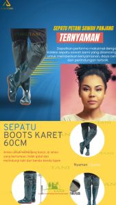 Sepatu Bot Karet Sawah & Celana Panjang 60cm