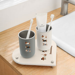 Cartoon Diatom Mud Bathroom Storage Rack Toilet Washstand Organizer Modern Style Single Layer No Drilling Required Installation