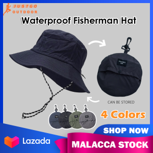 Waterproof Fisherman Hat Foldable Mountaineering Caps Outdoor Beach Sun Hat Quick-Drying Hiking Fishing Bucket Hat Topi