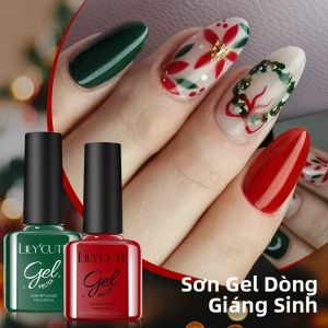 Sơn Móng Tay Gel LILYCUTE 7ml Màu Đỏ/xanh Lá Bộ Sưu Tập Giáng Sinh Bán Vĩnh Cửu Tẩy Được Bằng Dung Dịch Sử Dụng Đèn UV/LED Tự Làm Nail Art Làm Móng Cho Năm Mới