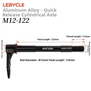 LEBYCLE | Quick Release Through Axle for Mountain and Road Bicycles