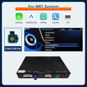 Không dây Carplay cho BMW i3 I01 NBT hệ thống EVO 2013-2020 với Android tự động liên kết gương Airplay USB Camera phía sau xem xe chơi chức năng