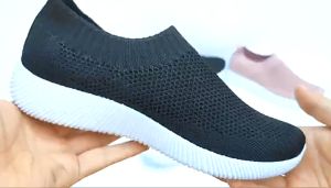 Runner Breathable Walking Shoes for women Slip On Shoes for Women Casual Flat Shoes All black shoes sneaker shoes for lady