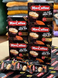 Combo 2 Hộp Cà Phê Đen Đá Hoà Tan MacCoffee (Cà Phê PHỐ) (Hộp10 Gói