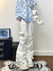 High Waist Wide Leg Y2K Workwear Denim Jeans Womens Autumn Winter American Style Slimming plus Size Fat MM Casual Straight Cut