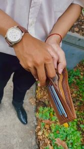 Ví nam cao cấp da bò CNT VN014 sang trọng (Bảo hành 36 tháng)