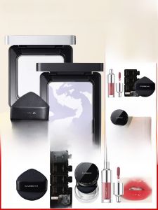 Carson Black Magnetic Loose Powder Compact Long-lasting Oil-control Makeup Setting Powder Dual-use Sponge for Oily And Dry Skin