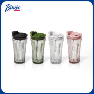 Bincoo Portable Coffee Cup High Aesthetic Value Male And Female Models Heat Resistant Tritan Refractive Portable Outdoor Cup