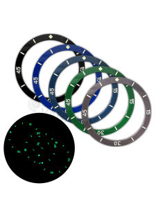 Watch Accessories Ceramic Scale Plane Ring Size 50 Search Model Suitable for Skx007 Luminous Outer Ring Size