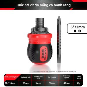 Bộ Tuốc Nơ Vít Từ Tính 13 Trong 1 Tay Cầm Thu Gọn Nhẹ Đầu Vặn Phillips & Đầu Vặn Dẹt Dụng Cụ Cầm Tay Mini Hai Đầu