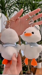 Móc khóa vịt nhồi bông treo balo trang trí túi xách nam nữ giá rẻ thời trang 2025