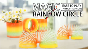 RAINBOW SPRING - A1703 Lò xo cầu vồng phát sáng (KT 7.5x7.5x6.5cm)