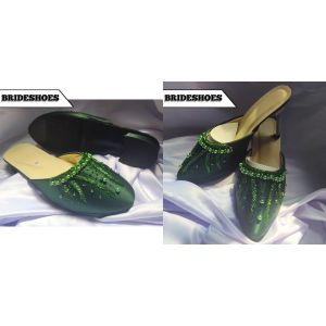 COD PROMO 2 PASANG Selop Sepatu Pengantin Payet pesta pernikahan couple wanita pria termurah