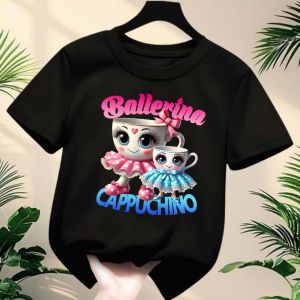 Baju Kaos Anak Perempuan Ballerina Cappuchino