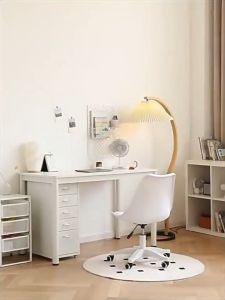 MOROSO ✨ข้อเสนอพิเศษ✨โต๊ะคอมพิวเตอร์ ไม้สีขาว เรียบๆ โมเดิร์น เอนกประสงค์ 80/120/140cm ขนาดยืดหยุ่น รับน้ำหนักได้ 200kG โต๊ะทำงาน-อ่านหนังสือ-เขียน ขาเหล็กติดตั้งง่าย ถอดตั้งง่าย บริการ COD