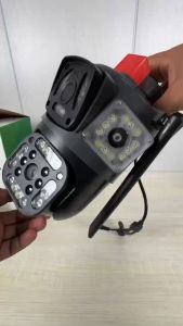 V380 8MP Dual Lens & Three Screen WIFI IP Wireless Camera Auto Tracking 8X Zoom Outdoor Waterproof 360° PTZ Color Night Vision Smart CCTV Home Security Cameras Surveillance