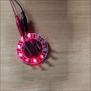 3–5V DC Voice-Controlled Rotating LED Running Lights DIY Electronics Kit with 10 LED Bulbs Soldering Practice Board Kit