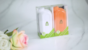 WOWER Portable Bidet Bottle Sprayer Retractable Peri Bottle for Travel Bidet Spray Handheld Toilet Bidet Sprayer Personal Cleaner with Storage Bag
