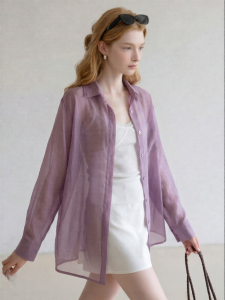 Korean Style Gentle Long Sleeve Breathable Loose All-matching Sunscreen Shirt