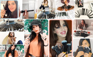 DUcare Kuas Rias คอนซีลเลอร์รองพื้นแบบมืออาชีพเครื่องสำอางคาบู 15 ชิ้น/ชุด แบรนด์คอนซีลเลอร์รองพื้นแบบมืออาชีพ ฝุ่นอายแชโดว์เครื่องมือแปรงสีดำ บริการรับประกัน 90 วัน