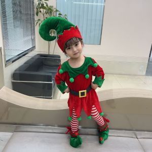 Adult Womens Christmas Dress Fairy Cosplay Party Performance Costume mid Waist A-Line Skirt Long Sleeve round Neck Summer Dress