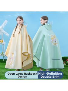 MOLORE | Waterproof School Rain Poncho for Older Children with Backpack Space