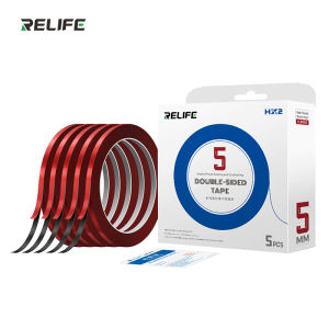 RELIFE HX2 Red Film Black Foam Double-sided Tape Strong Adhesion no Residue for Mobile Phone Curved Screen Repair Work
