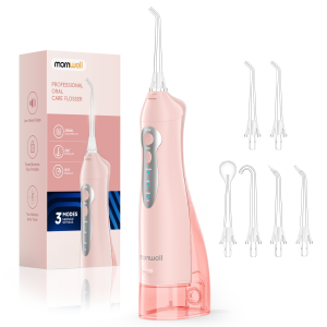 Mornwell | Máy Tăm Nước Mornwell D52 Sạc Được Dung Tích 300ML 4 Đầu Phun Máy Vệ Sinh Răng Miệng Di Động Chống Nước Điện.
