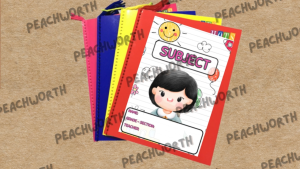 Personalized Notebook Cover Sticker 1 pc. Design Cute School