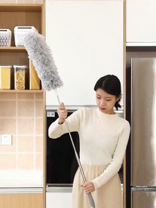 IDEKU   Kemoceng 28 Meter Bulu Microfiber – Kemoceng Multifungsi Kemoceng Gagang Panjang Telescopic 280 CM Kemoceng Flexible Tarik Alat Pembersih Debu Kemoceng Serbaguna