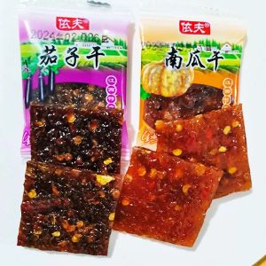 Jiangxi Special Snack Dried Eggplant Dried Pumpkin Speciality Hot Spicy Snack Yifu Shangrao Pumpkin Sauce Traditional Chinese Dry Fruit
