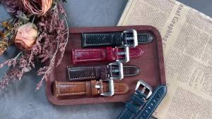 New Printed Style Oil Wax Watch Band 20/22/24/26mm Universal Strap for Seiko Bracelet for Rolex Smartwatch Leather Quick Release