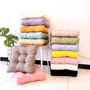 Home Office Sofa Chair Pad Upholstery Meditation Cotton Floor Tatami Seat Pad Solid Color Outdoor Soft Throw Pillow Comfortable