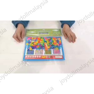 [ READY STOCK ] Puzzle Blocks Plastic House Building Blocks Jigsaw Alphabet Number Puzzle Mushroom Nail Board Puzzle