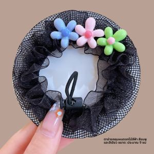 เครื่องประดับผมแบบใหม่สำหรับเด็ก 2025 สำหรับเด็กผู้หญิง ทรงผมแบบใหม่สำหรับเต้นรำ กระเป๋าใส่ผมแบบมีรูปดอกไม้ ตกแต่งผมแบบใหม่