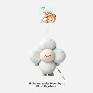 Soft White Plush Charm