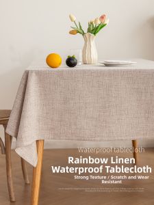 SANHANG | Waterproof Oil-Resistant Heat-Resistant Wash-Free Tablecloth Linen-Cotton