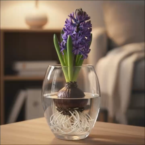 Bình Hoa Thủy Tinh Dáng Chum Φ-13cm Trong Suốt Dùng Cắm Hoa Trang Trí Bàn Làm Việc Quán Cafe Đựng Nến Thủy Canh